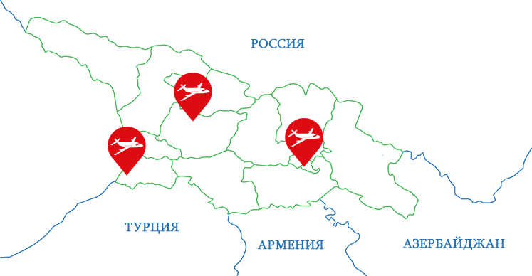 Карта Грузии